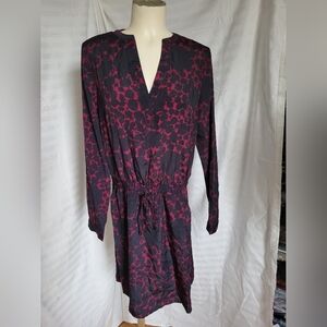 GAP Black and Red Long Sleeve Dress, Size Medium